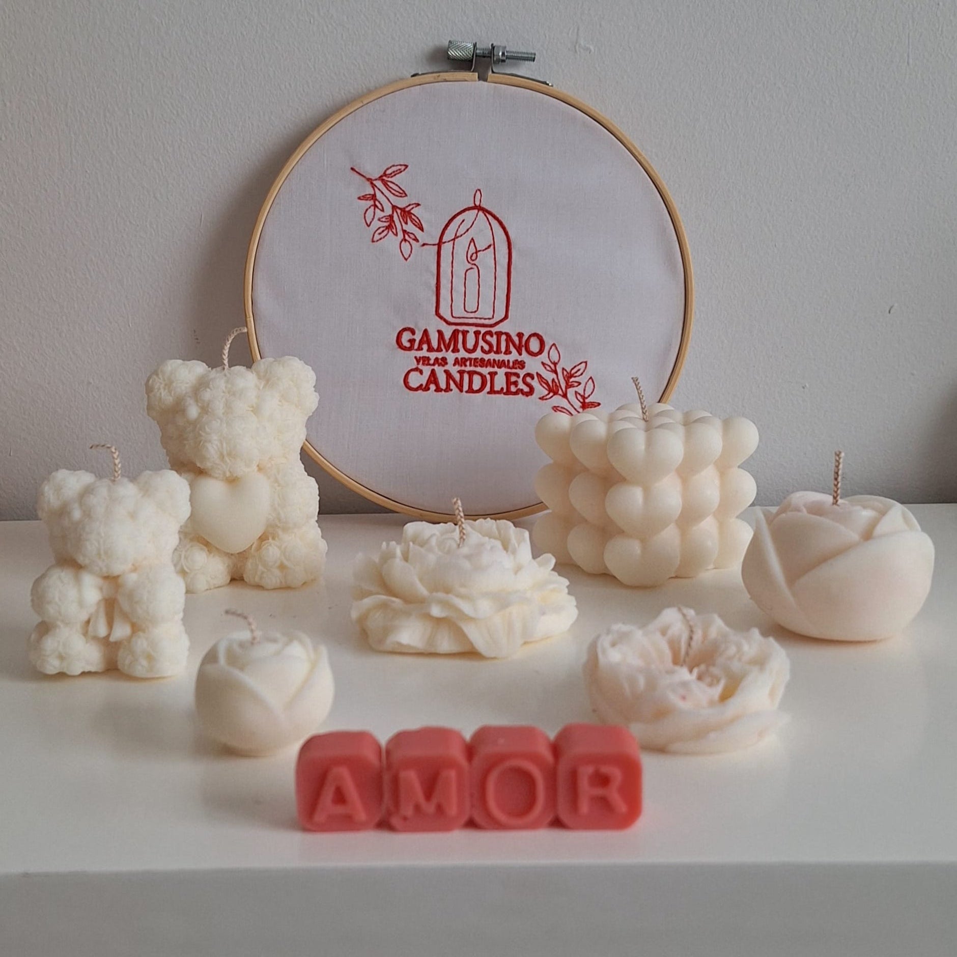 Velas unitarias colección San Valentín